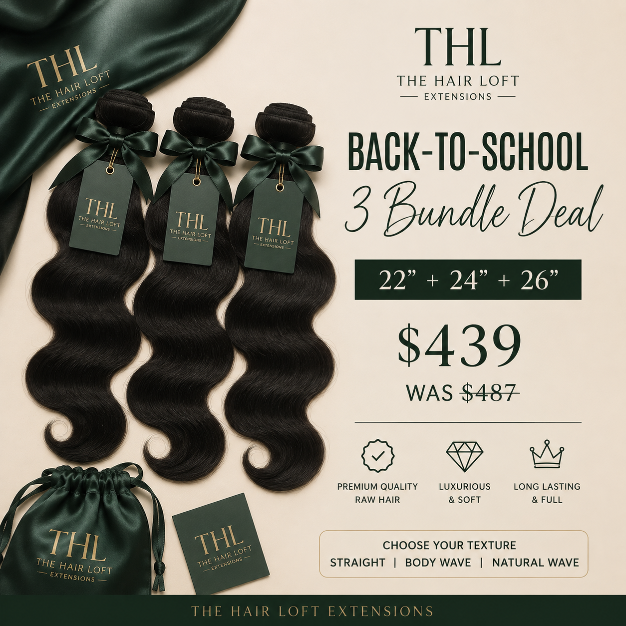 Back-to-School 3 Bundle Deal | 22"+24"+26"