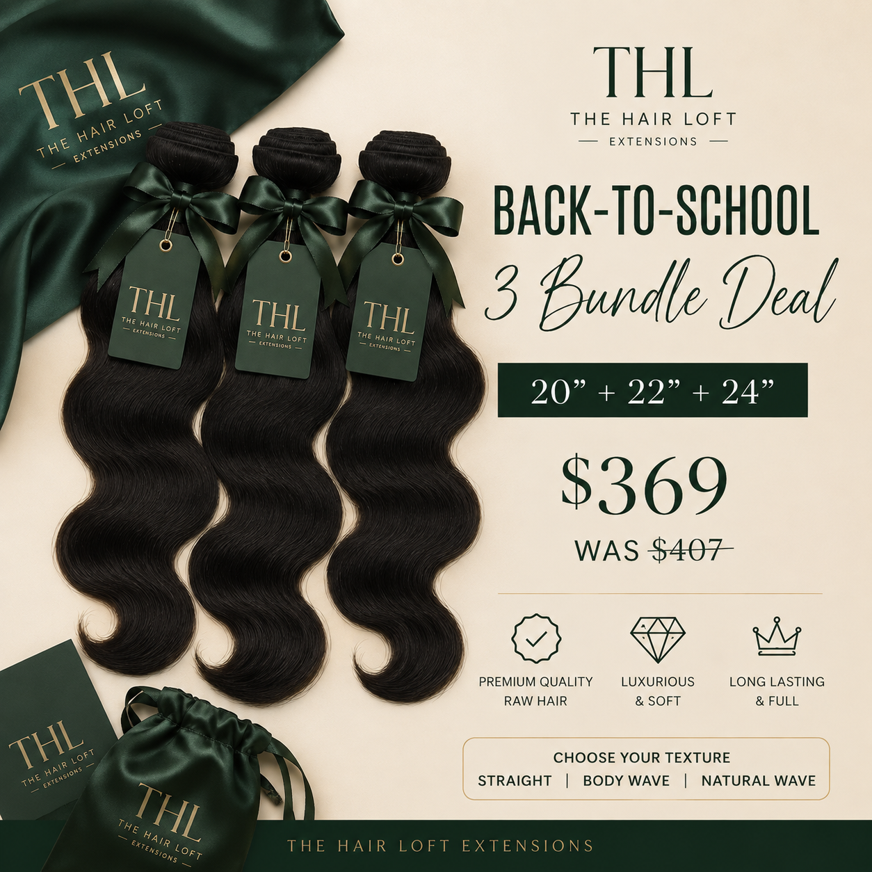 Back-to-School 3 Bundle Deal | 20"+22"+24"